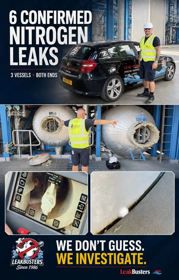 LeakBusters industrial nitrogen leak investigation in Limassol